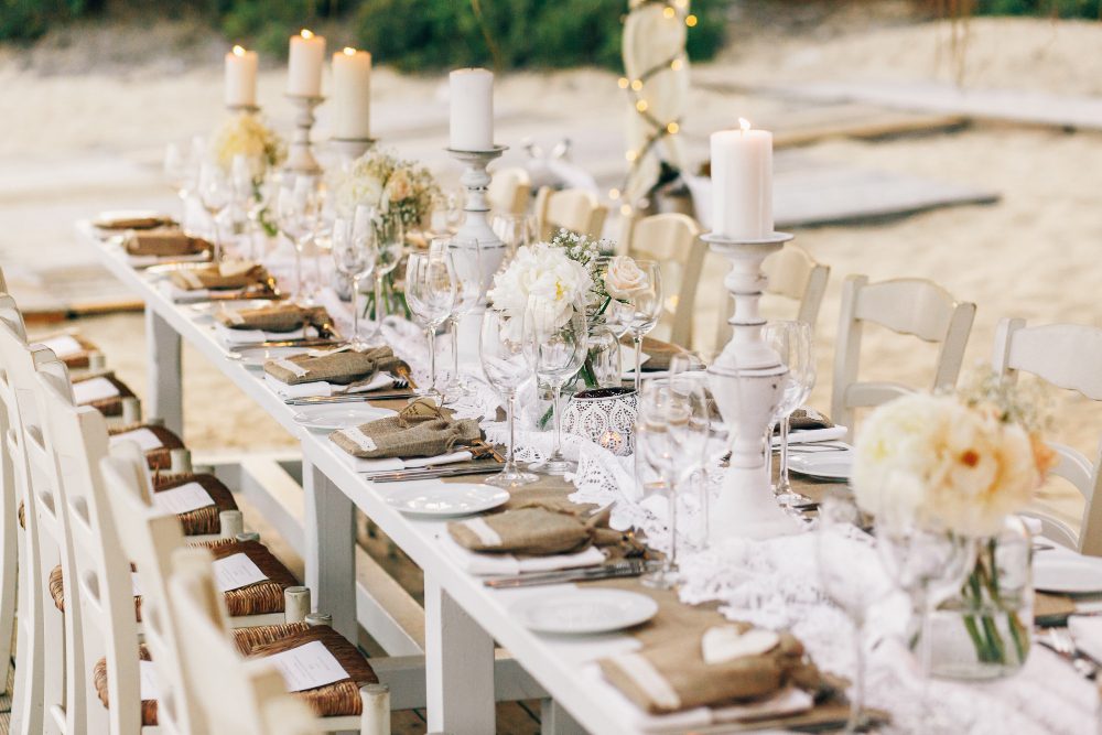 decoración mesa boda Tenerife