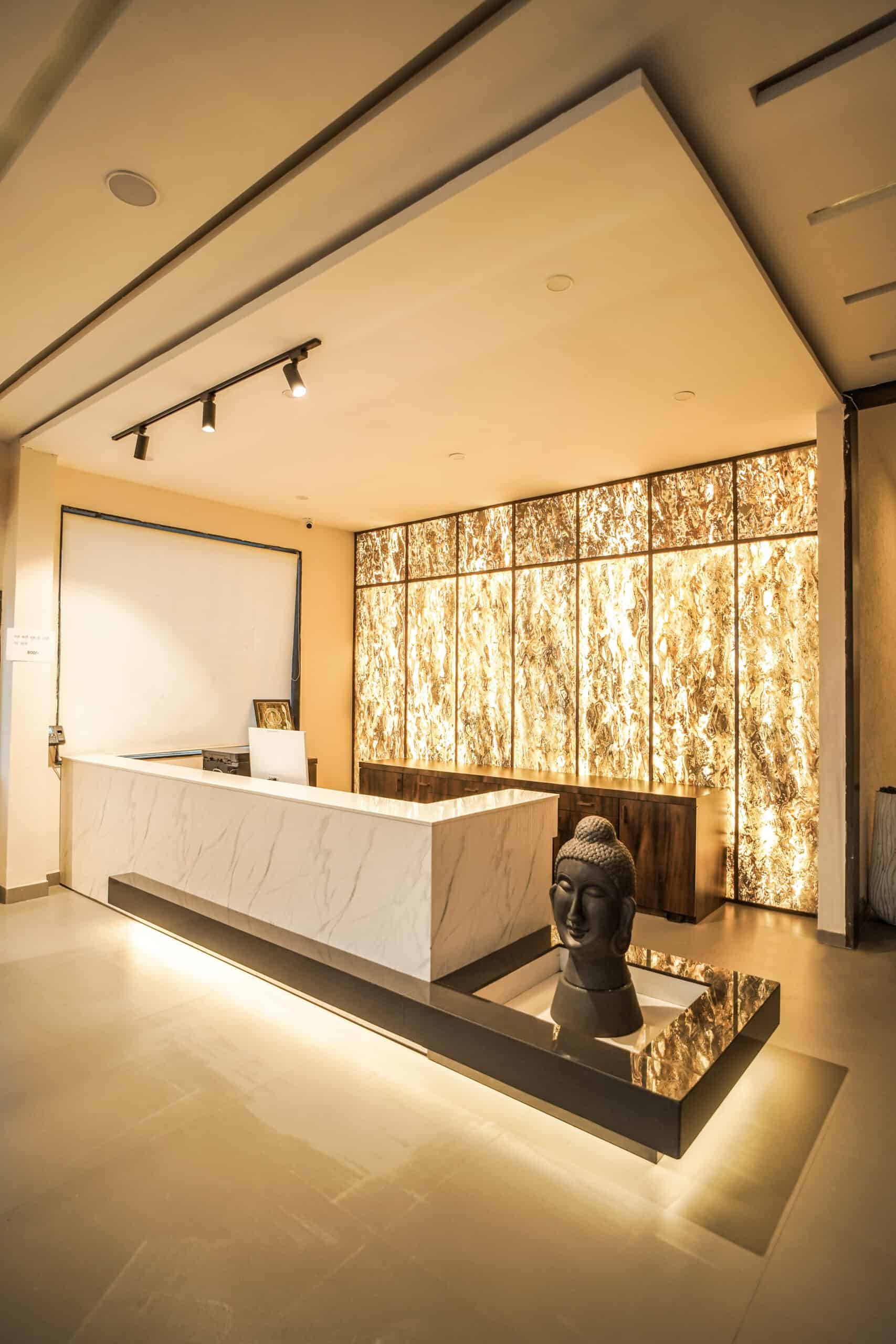 Fotografía profesional de recepción de hotel