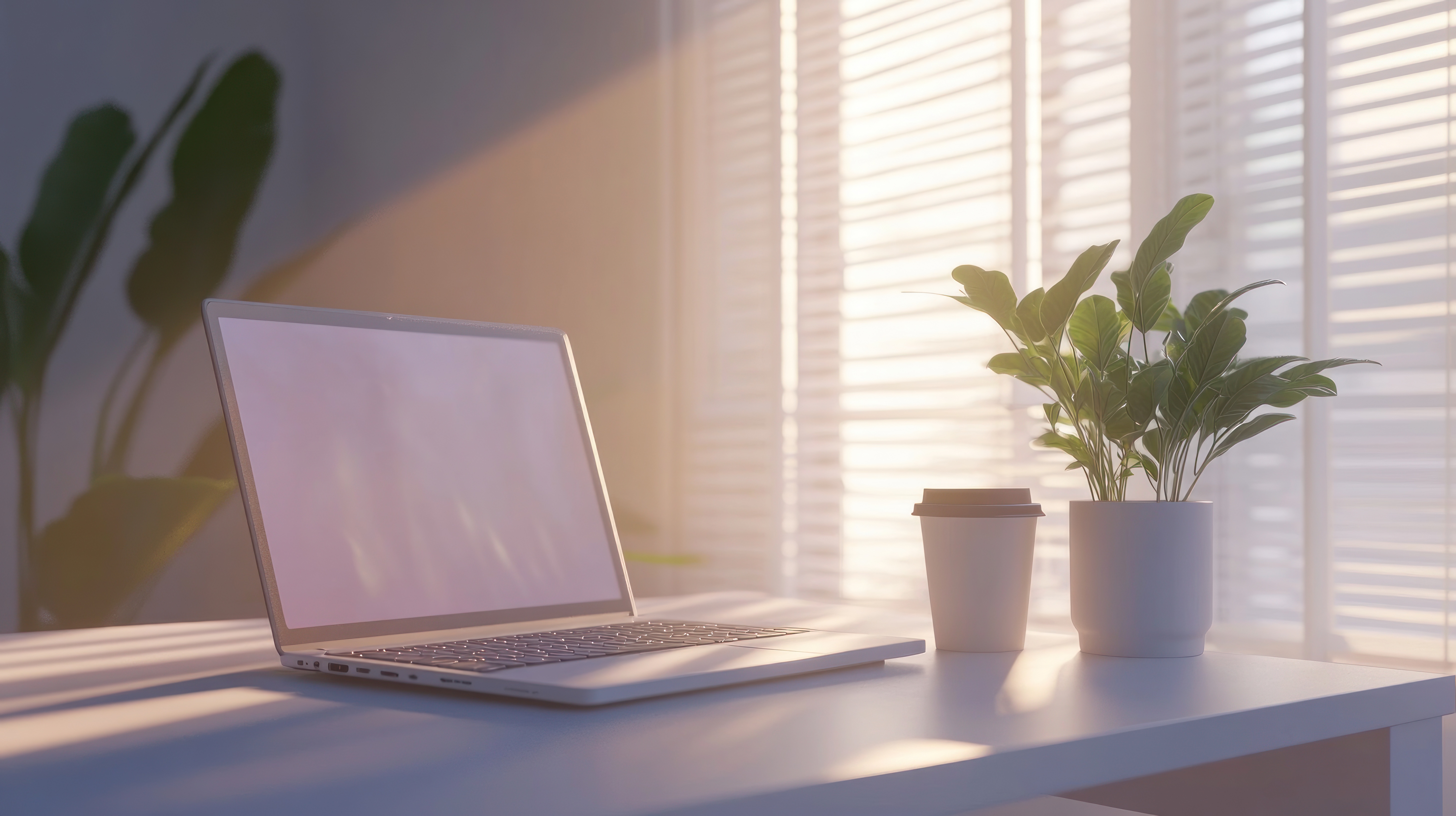 Escritorio editorial de redacción con laptop · sistema de contenido recurrente para empresas